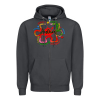 Smoke autism teacher pencil Zipper Hoodie - Artiststas