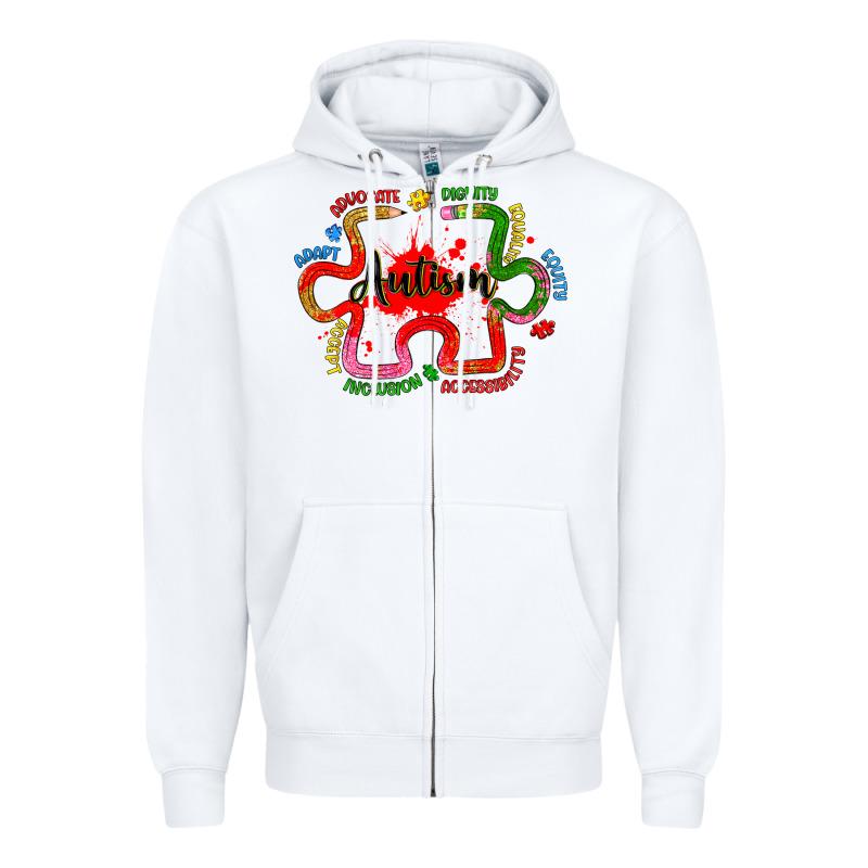 Autism Teacher Pencil Zipper Hoodie by Artiststas | Teevron