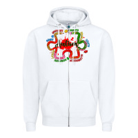 White autism teacher pencil Zipper Hoodie - Artiststas
