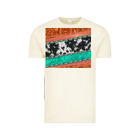 Vintage Arctic western turquoise gemstone cowhide  leather tumbler Vintage Tee - Jasminsmagicworld