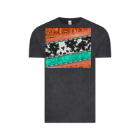 Vintage Black western turquoise gemstone cowhide  leather tumbler Vintage Tee - Jasminsmagicworld