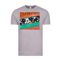 Vintage Zinc western turquoise gemstone cowhide  leather tumbler Vintage Tee - Jasminsmagicworld