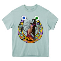 Arona Halloween Horseshoe Heavy Core Tee - CowhideDigitalArt