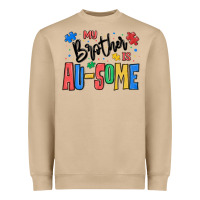 My Brother Is Ausome Autism Heavyweight Sweatshirt | Teevron