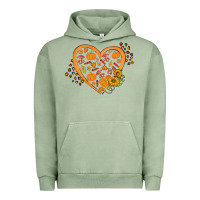 Pigment Oil Green Western Autumn Heart Urban Hoodie - FaDigitalArtStudio