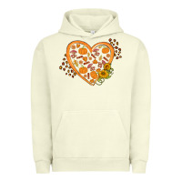 Pigment Pistachio Western Autumn Heart Urban Hoodie - FaDigitalArtStudio