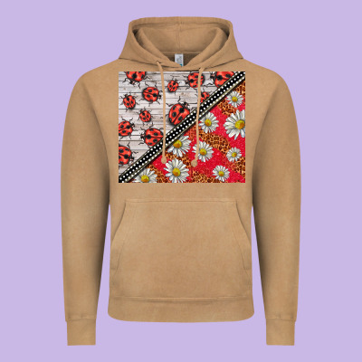 Ladybug Vintage Hoodie Designed By Barkaloodesign