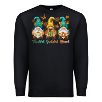 Black Thankful grateful blessed Premium Sweatshirt - NancyCooperArtShop