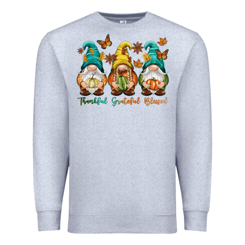 Thankful Grateful Blessed Premium Sweatshirt by NancyCooperArtShop | Teevron