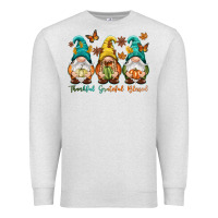 Oatmeal Heather Thankful grateful blessed Premium Sweatshirt - NancyCooperArtShop