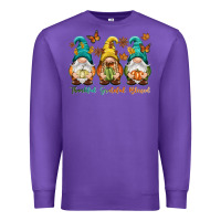 Purple Thankful grateful blessed Premium Sweatshirt - NancyCooperArtShop