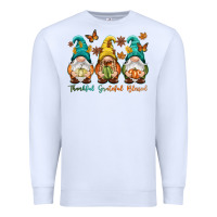 White Thankful grateful blessed Premium Sweatshirt - NancyCooperArtShop