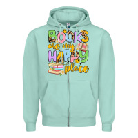Books Are My Happy Place Zipper Hoodie | Teevron