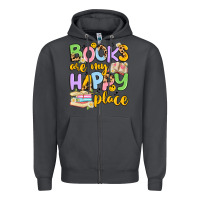 Smoke books are my happy place Zipper Hoodie - Artiststas