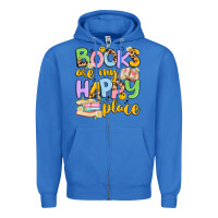 True Royal books are my happy place Zipper Hoodie - Artiststas