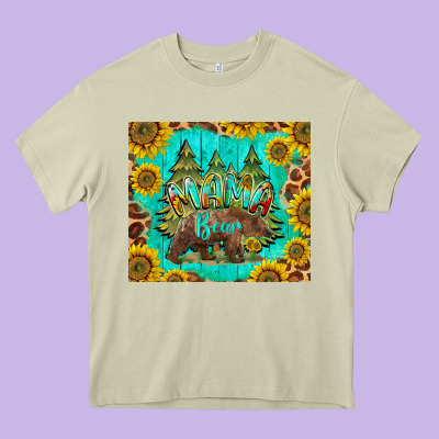Mama Bear Heavy Core Tee Designed By Barkaloodesign