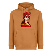 Meerkat Sugar skull girl Heavyweight Hoodie - NancyCooperArtShop