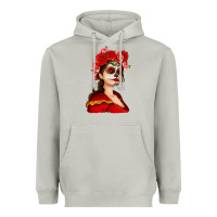 Moon Dust Sugar skull girl Heavyweight Hoodie - NancyCooperArtShop