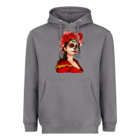 Storm Sugar skull girl Heavyweight Hoodie - NancyCooperArtShop