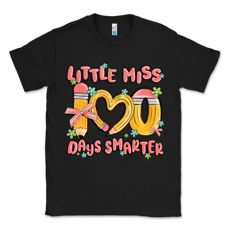 Little Miss 100 Days Smarter Classic Tee by MaliasSmallBusiness | Teevron