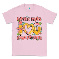 Bubblegum Pink little miss 100 days smarter Classic Tee - MaliasSmallBusiness