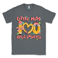 Charcoal Heather little miss 100 days smarter Classic Tee - MaliasSmallBusiness
