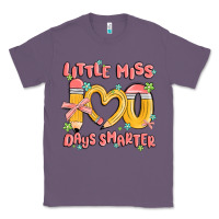 Lavender little miss 100 days smarter Classic Tee - MaliasSmallBusiness