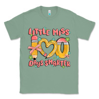 Sage little miss 100 days smarter Classic Tee - MaliasSmallBusiness