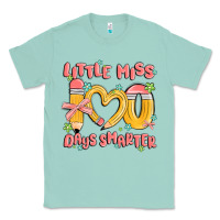Seafoam little miss 100 days smarter Classic Tee - MaliasSmallBusiness