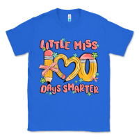 True Royal little miss 100 days smarter Classic Tee - MaliasSmallBusiness
