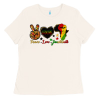 Bone peace love juneteenth raised fist Ladies Tee - HRA Design Shop