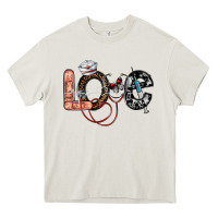 Cream love nurse Heavy Core Tee - SublimationCraftShop