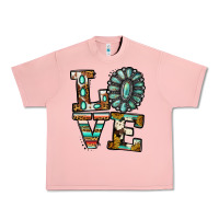 Salmon Turquoise Love Urban Heavy Tee - Jasminsmagicworld