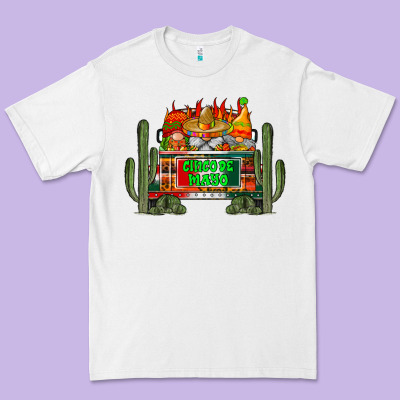 Cinco De Mayo Truck Premium Tee Designed By Racoondesign
