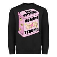 Black let's normalize healing trauma Heavyweight Sweatshirt - MaliasSmallBusiness
