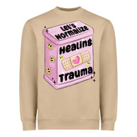 Mushroom let's normalize healing trauma Heavyweight Sweatshirt - MaliasSmallBusiness