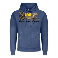 Vintage Denim Peace Love Hyenas Vintage Hoodie - LillyAllenDesigns
