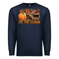 Navy Tis' the season American Football Premium Sweatshirt - NancyCooperArtShop