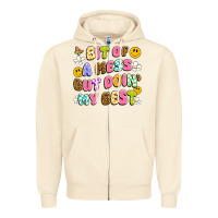 Sandshell bit of a mess but doin' my best Zipper Hoodie - Artiststas