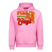Fuchsia Pink Pies Before Guys Urban Hoodie - FaDigitalArtStudio