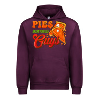 Mauve Wine Pies Before Guys Urban Hoodie - FaDigitalArtStudio