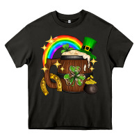 Asphalt st. patricks day barrel beer Heavy Core Tee - Neo Western
