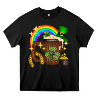 Black st. patricks day barrel beer Heavy Core Tee - Neo Western