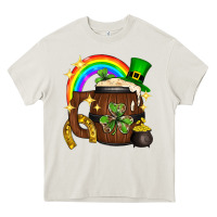 Cream st. patricks day barrel beer Heavy Core Tee - Neo Western