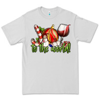Dove Grey joy to the world christmas wine Premium Tee - FaDigitalArtStudio