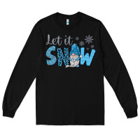 Black let it snow Long Sleeve Tee - JahusDesignShop