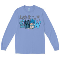 Colony Blue let it snow Long Sleeve Tee - JahusDesignShop