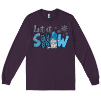 Plum let it snow Long Sleeve Tee - JahusDesignShop
