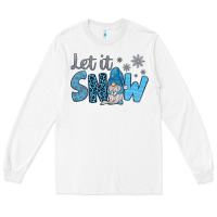 White let it snow Long Sleeve Tee - JahusDesignShop