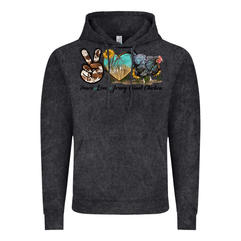Peace Love Jersey Giant Chicken Vintage Hoodie by LillyAllenDesigns | Teevron